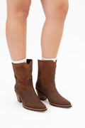Botas Texanas Gamuza marrón - Mashoness